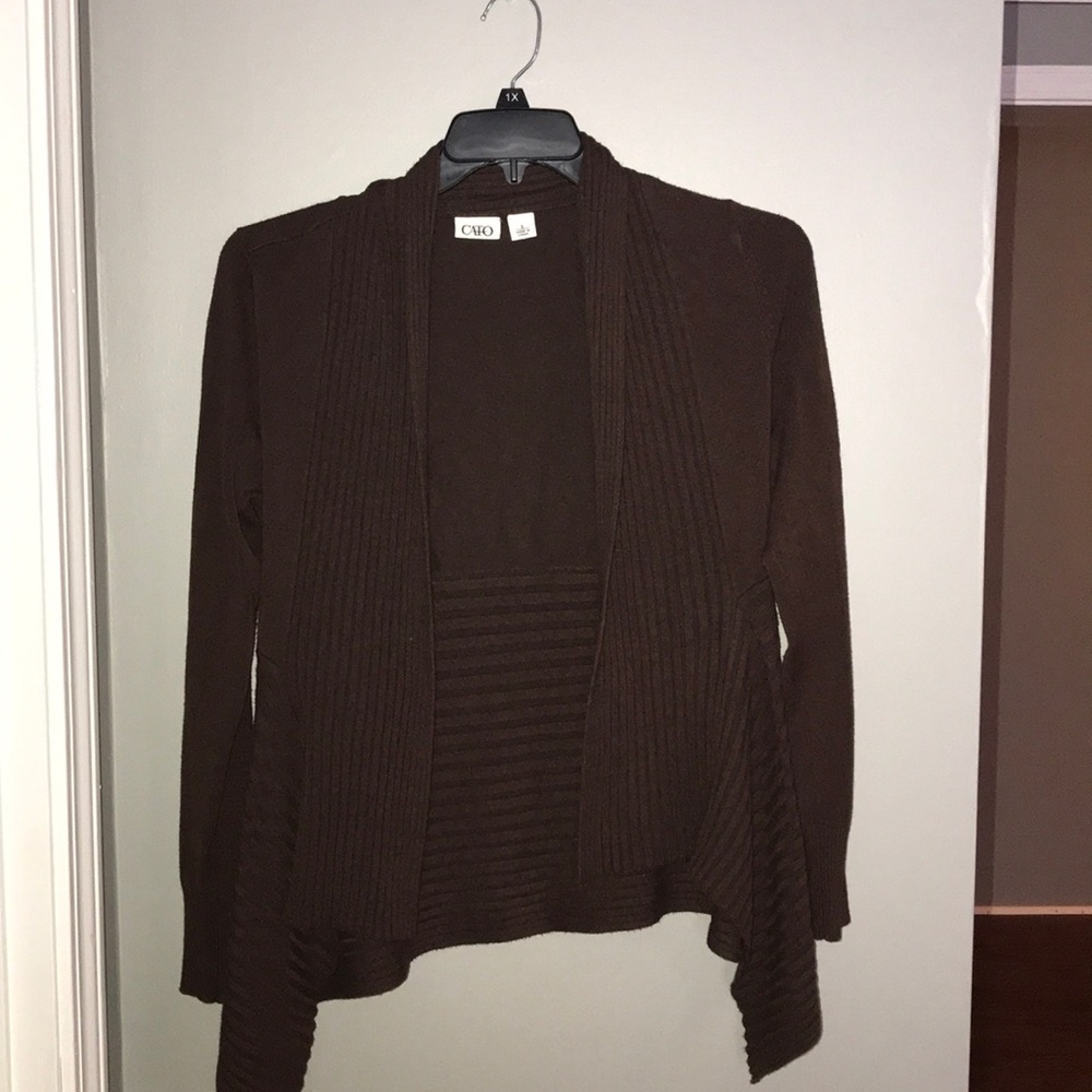 Brown cardigan